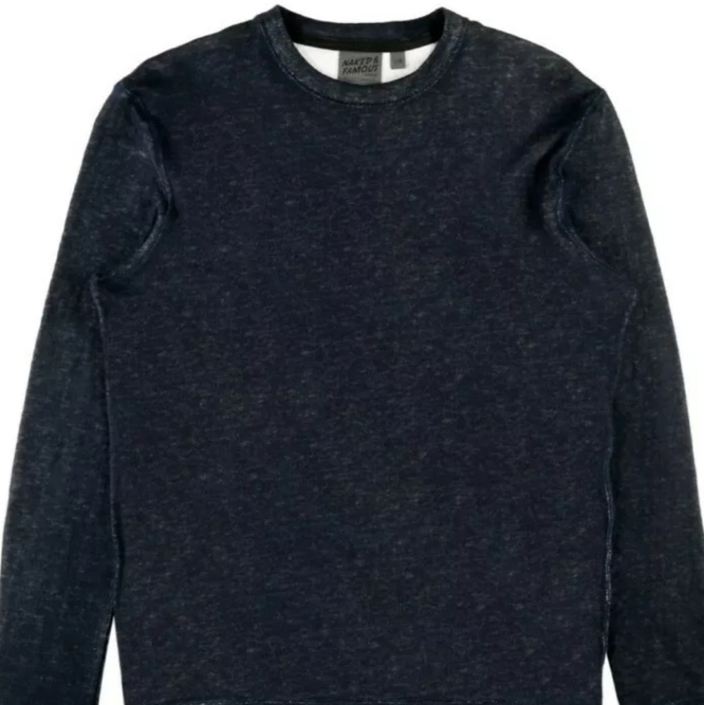 Naked and Famous Denim Slim Crew Sweater!